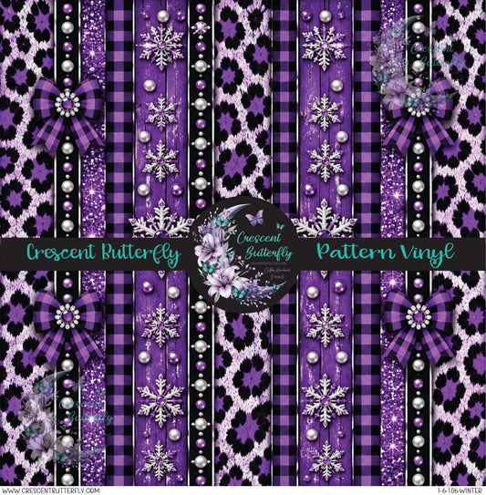 1-6-106-Winter Printed Vinyl Sheet/Wrap