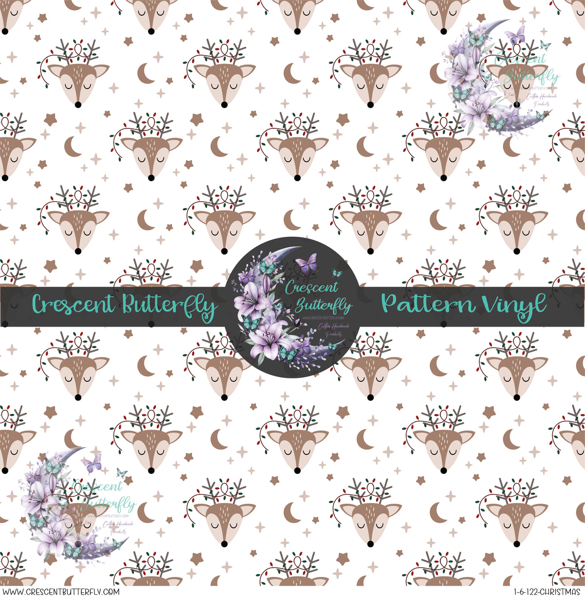 1-6-122-Christmas Printed Vinyl Sheet/Wrap
