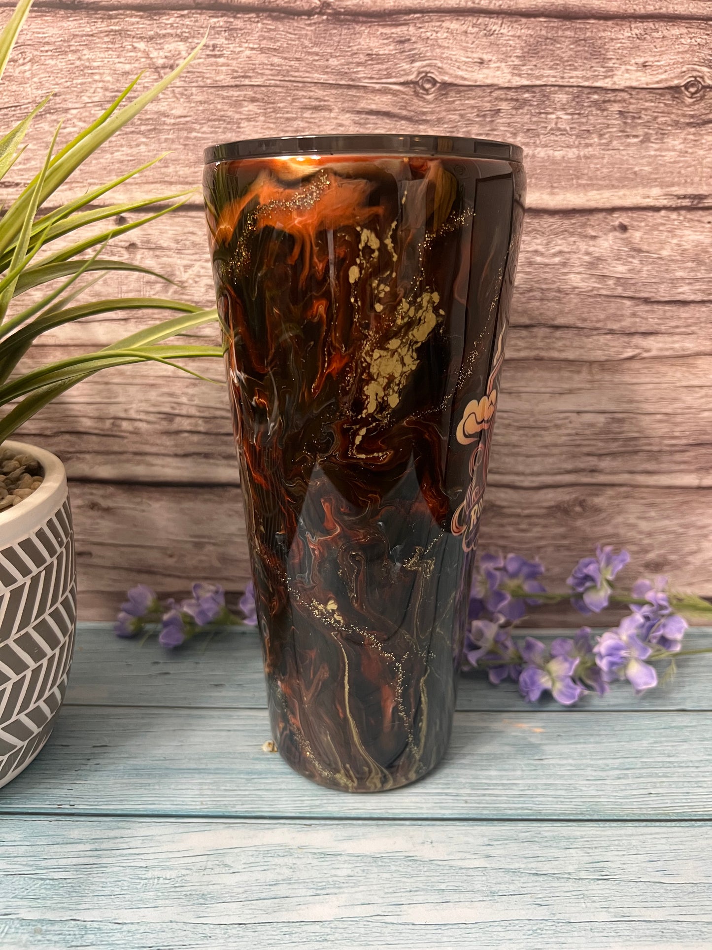 Campfire Handmade Custom Epoxy Tumbler