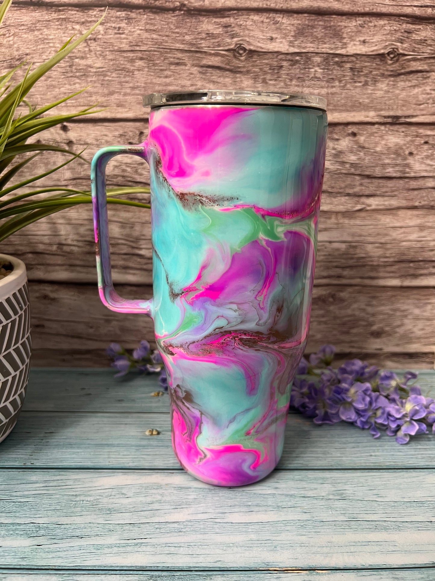 Easter Cocktail Handmade Custom Epoxy Tumbler