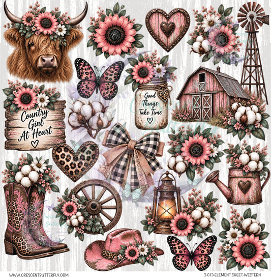 2-015-Element Sheet-Western UV DTF