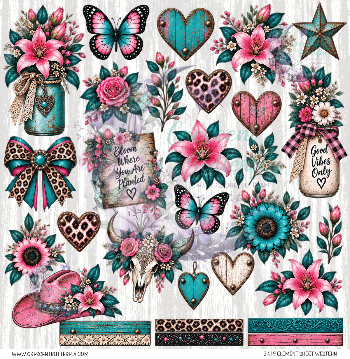2-019-Element Sheet-Western UV DTF
