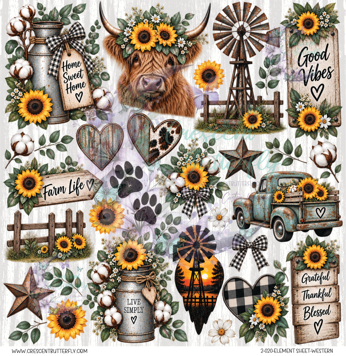 2-020-Element Sheet-Western UV DTF