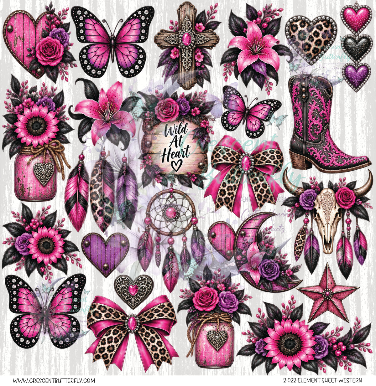 2-022-Element Sheet-Western UV DTF