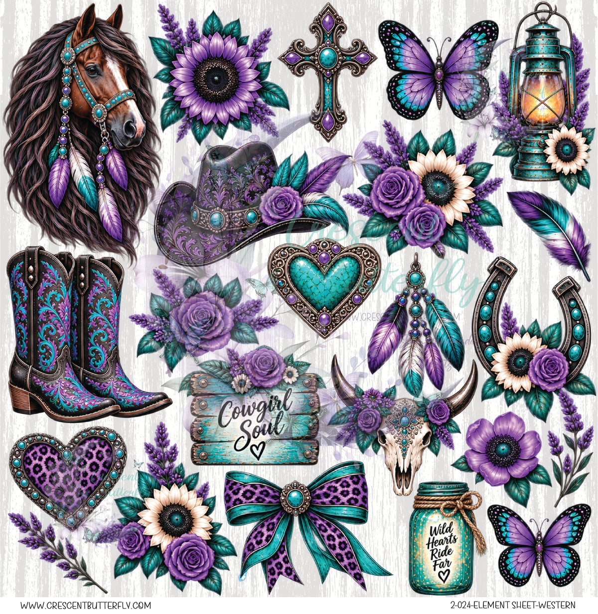 2-024-Element Sheet-Western UV DTF
