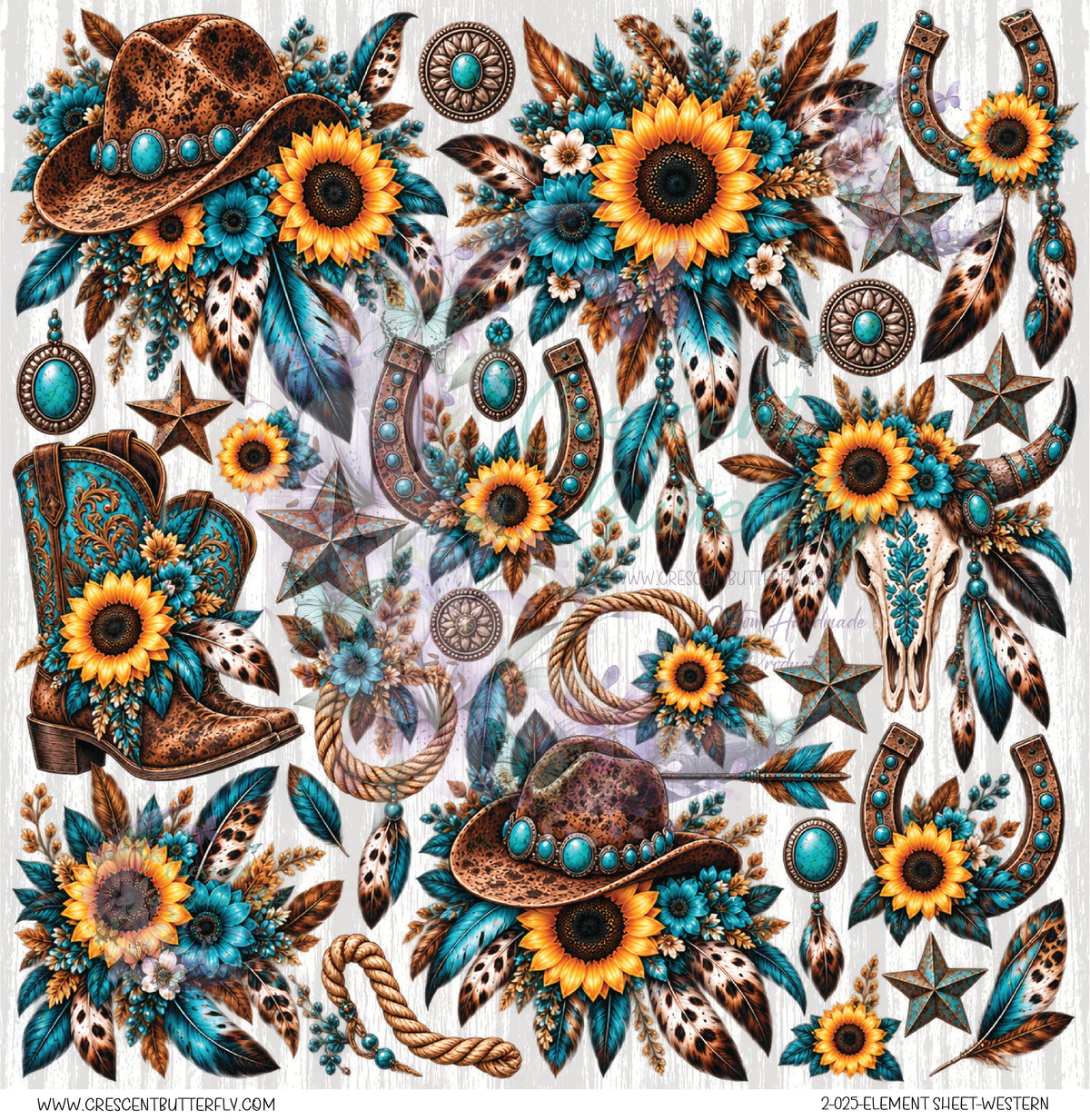 2-025-Element Sheet-Western UV DTF