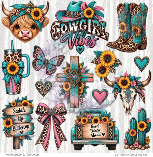 2-044-Element Sheet-Western UV DTF