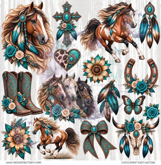 2-045-Element Sheet-Western UV DTF