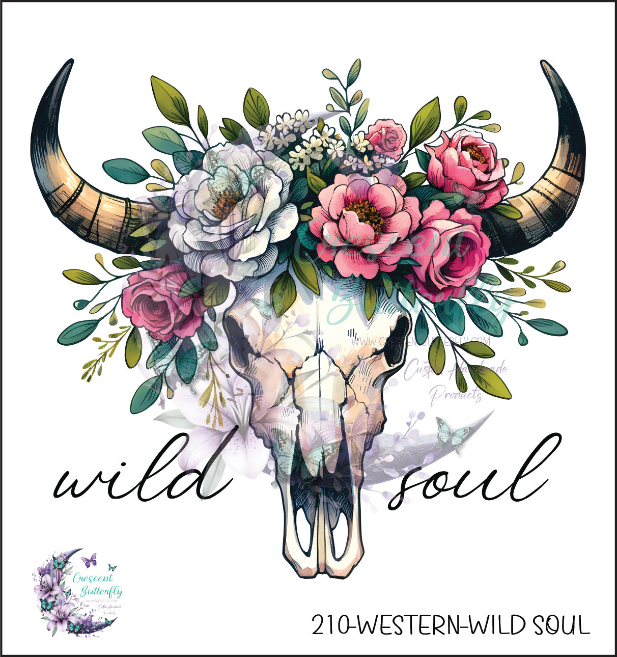 210-Western-Wild Soul UV DTF Decal