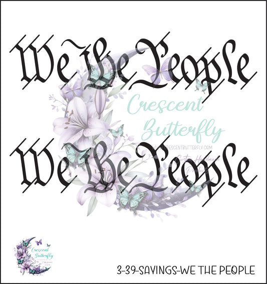 3-39-Sayings-We The People UV DTF Decal