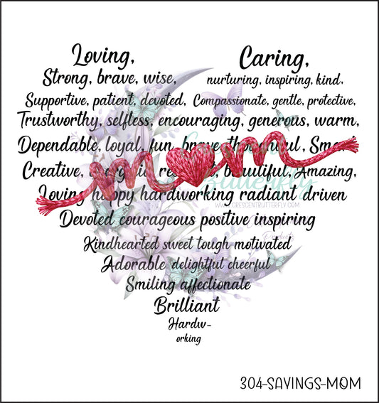 304-Sayings-Mom UV DTF Decal