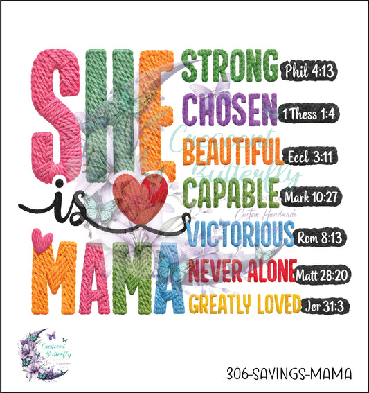 306-Sayings-Mama UV DTF Decal