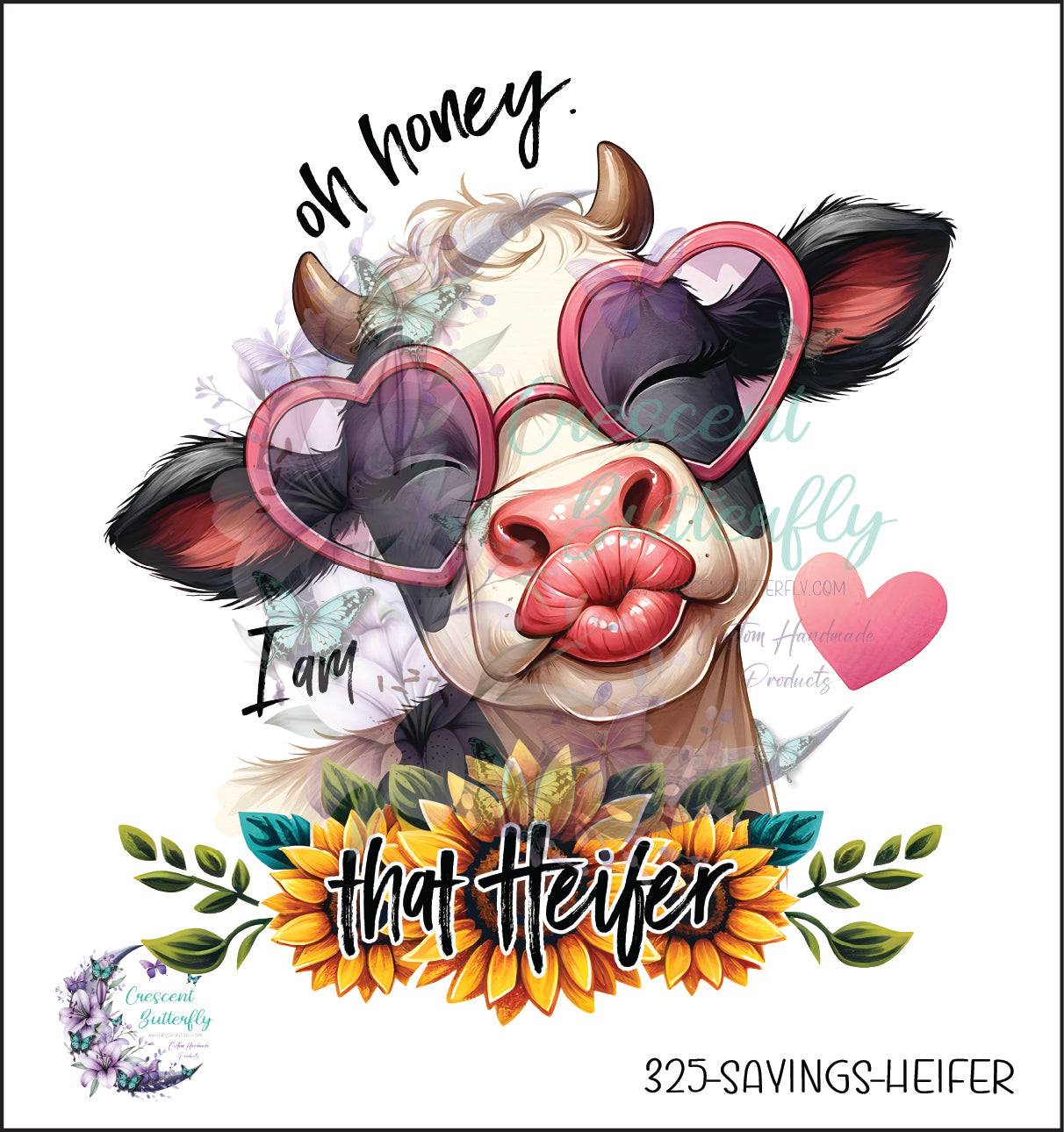 325-Sayings-Heifer UV DTF Decal
