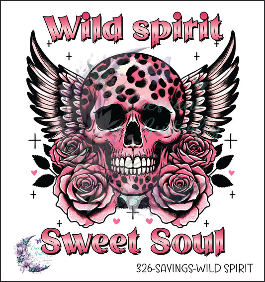 326-Sayings-Wild Spirit UV DTF Decal