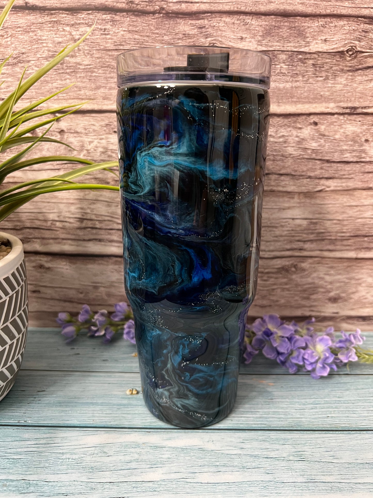 The Hurricane Handmade Custom Epoxy Tumbler