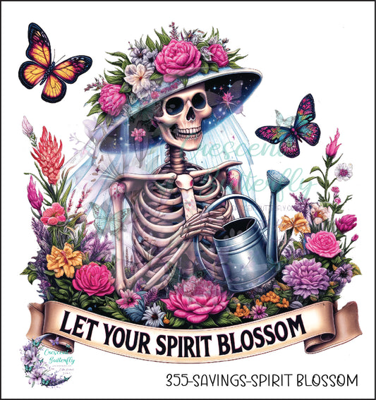 355-Sayings-Spirit Blossom UV DTF Decal