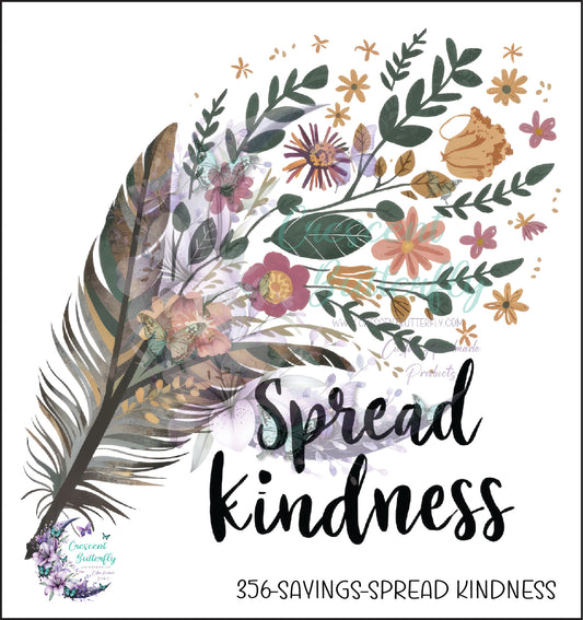 356-Sayings-Spread Kindness UV DTF Decal