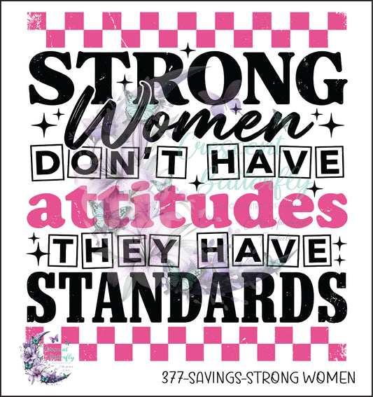 377-Sayings-Strong Women UV DTF Decal