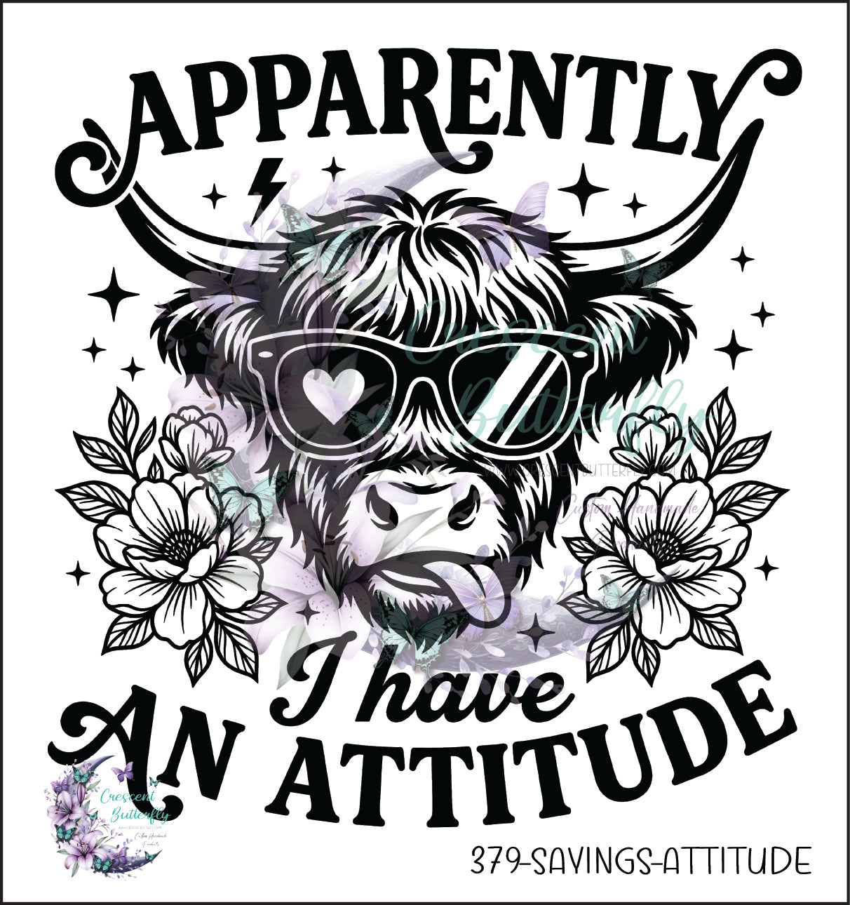379-Sayings-Attitude UV DTF Decal