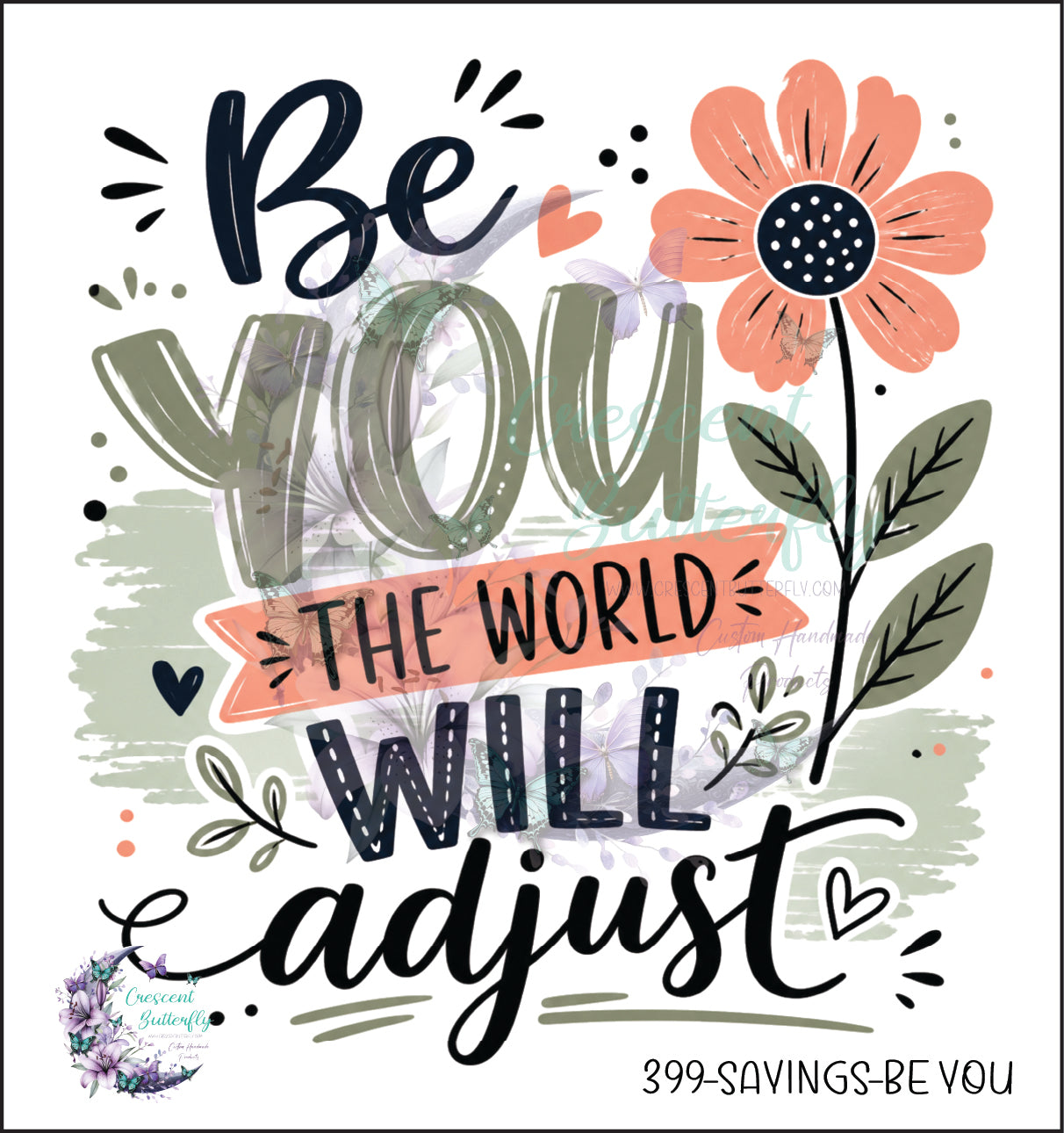399-Sayings-Be You UV DTF Decal