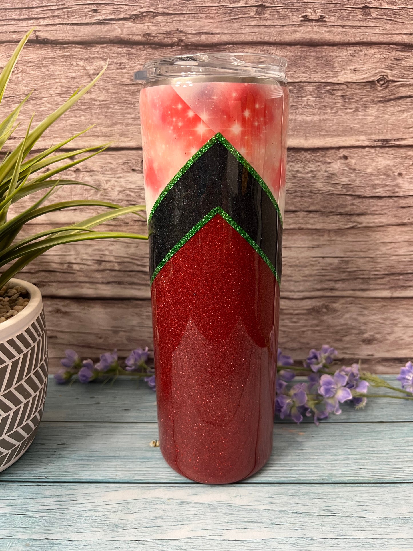 Ladybug Gnome Handmade Custom Epoxy Tumbler