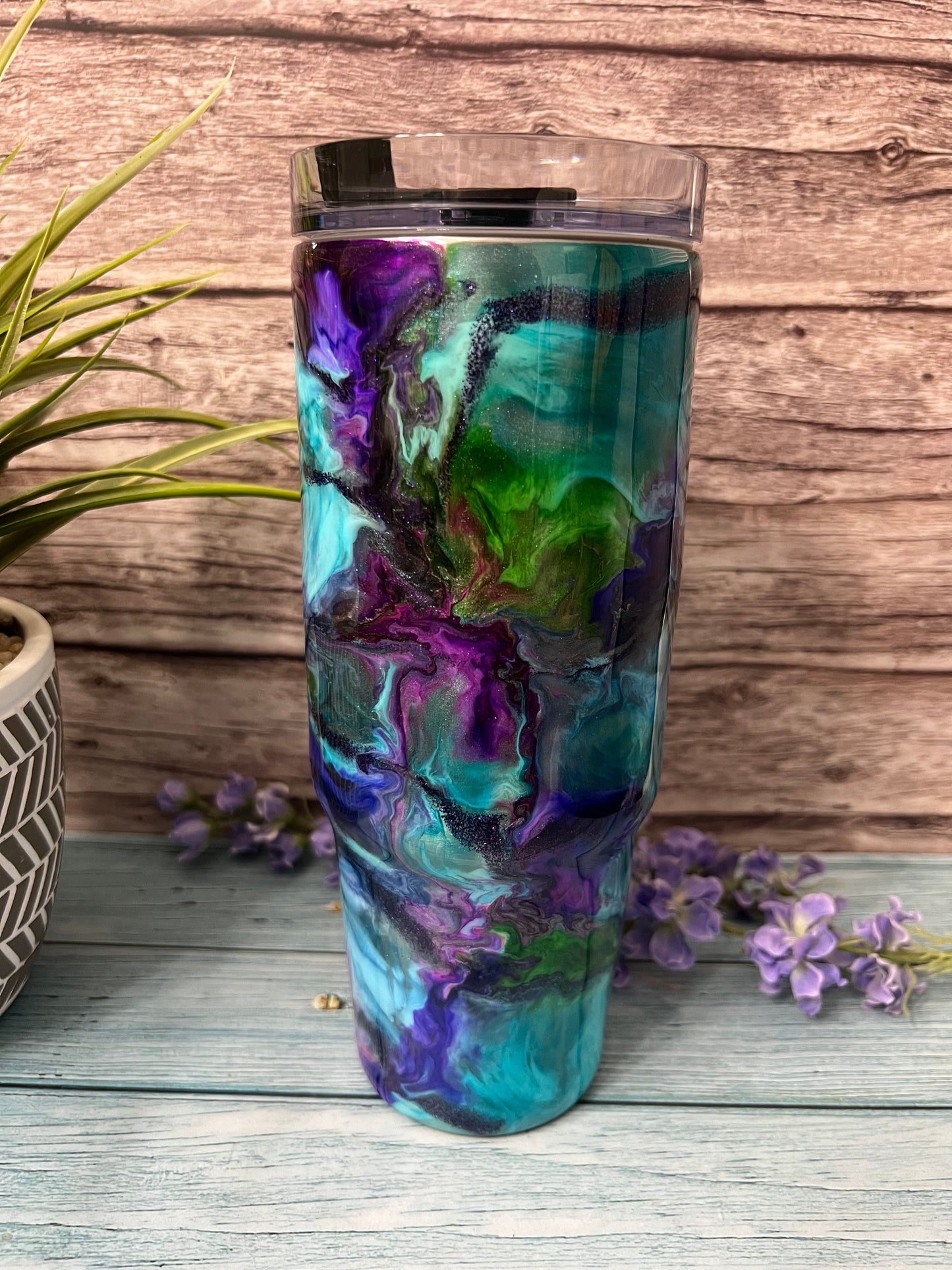 Moody Gardens Handmade Custom Epoxy Tumbler