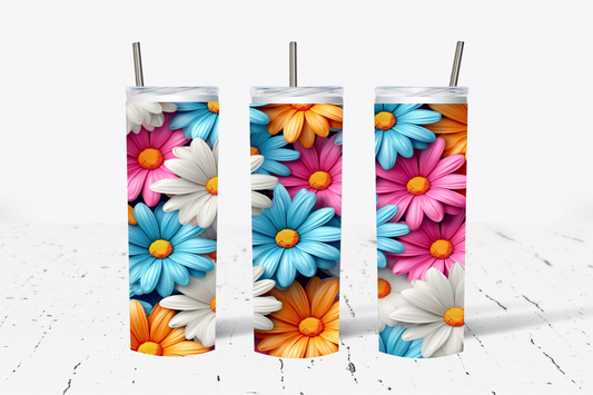 Spring Daisy 3D Sublimation Tumbler