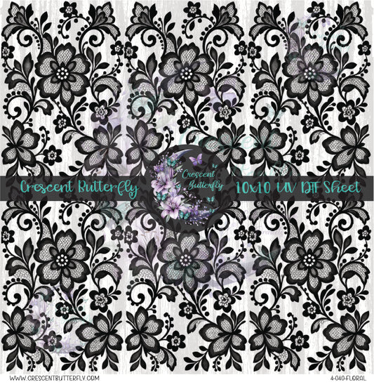 4-040-Floral 10x10 UV DTF Sheet