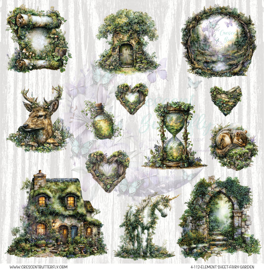 4-112-Element Sheet-Fairy Garden UV DTF