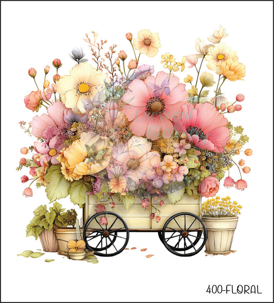 400-Floral UV DTF Decal