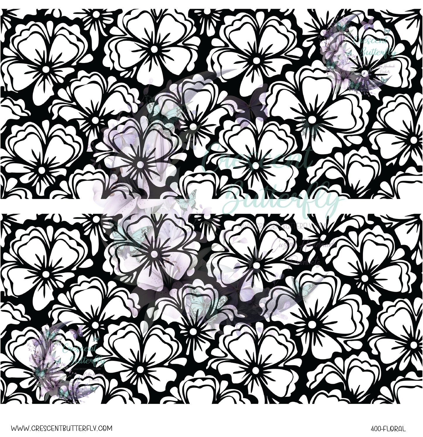 400-Floral 10x10 UV DTF Sheet