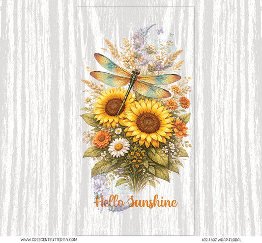 402-16oz Wrap-Floral UV DTF