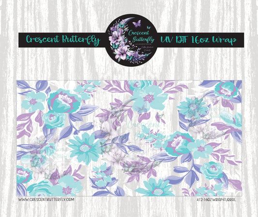412-16oz Wrap-Floral UV DTF