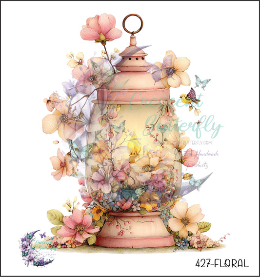 427-Floral UV DTF Decal