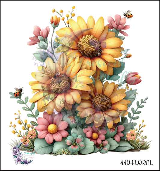 440-Floral UV DTF Decal