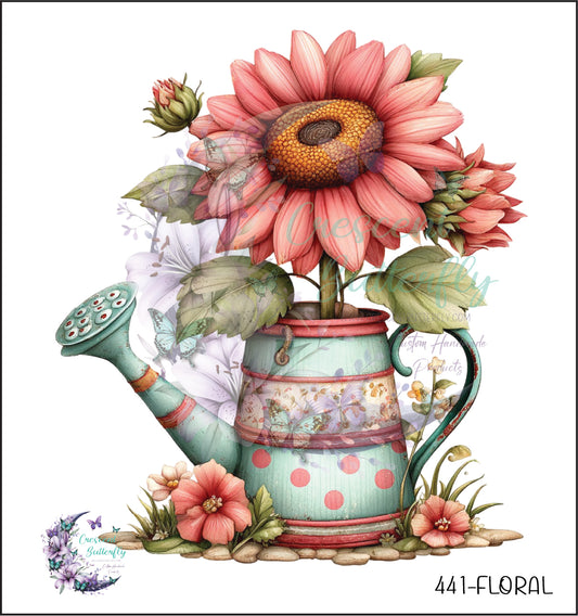 441-Floral UV DTF Decal