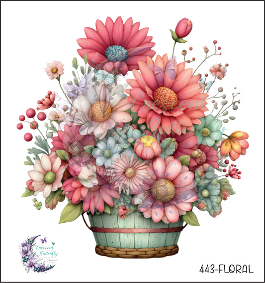 443-Floral UV DTF Decal