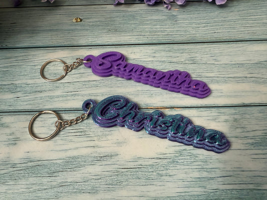 3D Printed Name Keychain