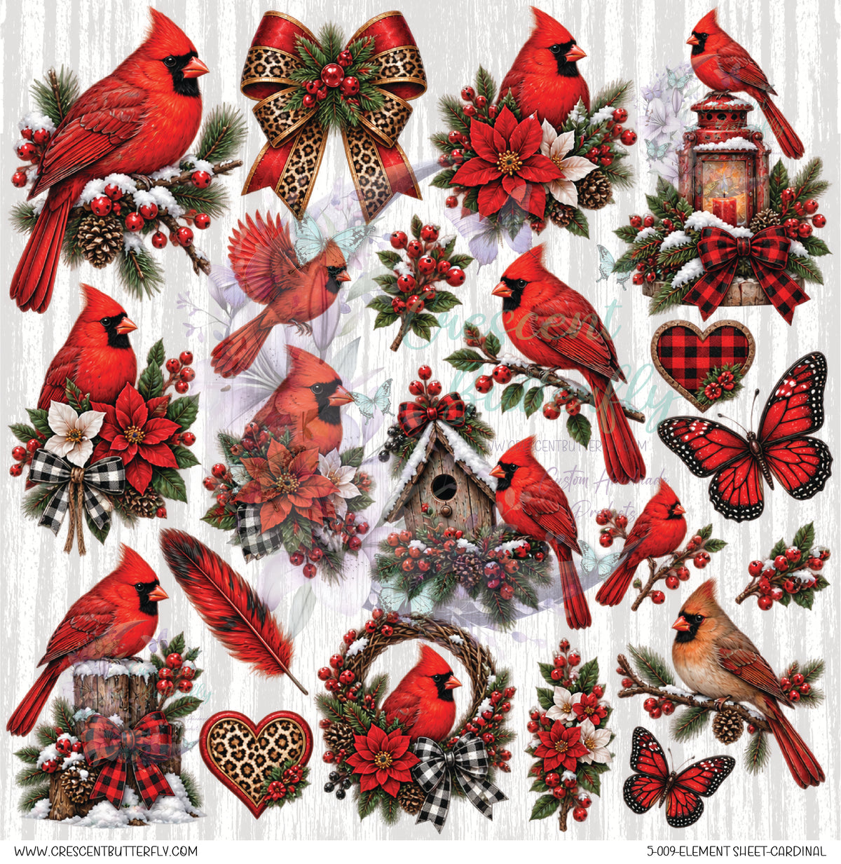 5-009-Element Sheet-Cardinal UV DTF