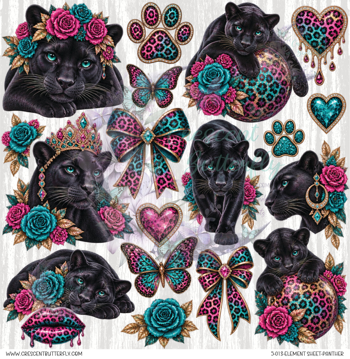 5-013-Element Sheet-Panther UV DTF