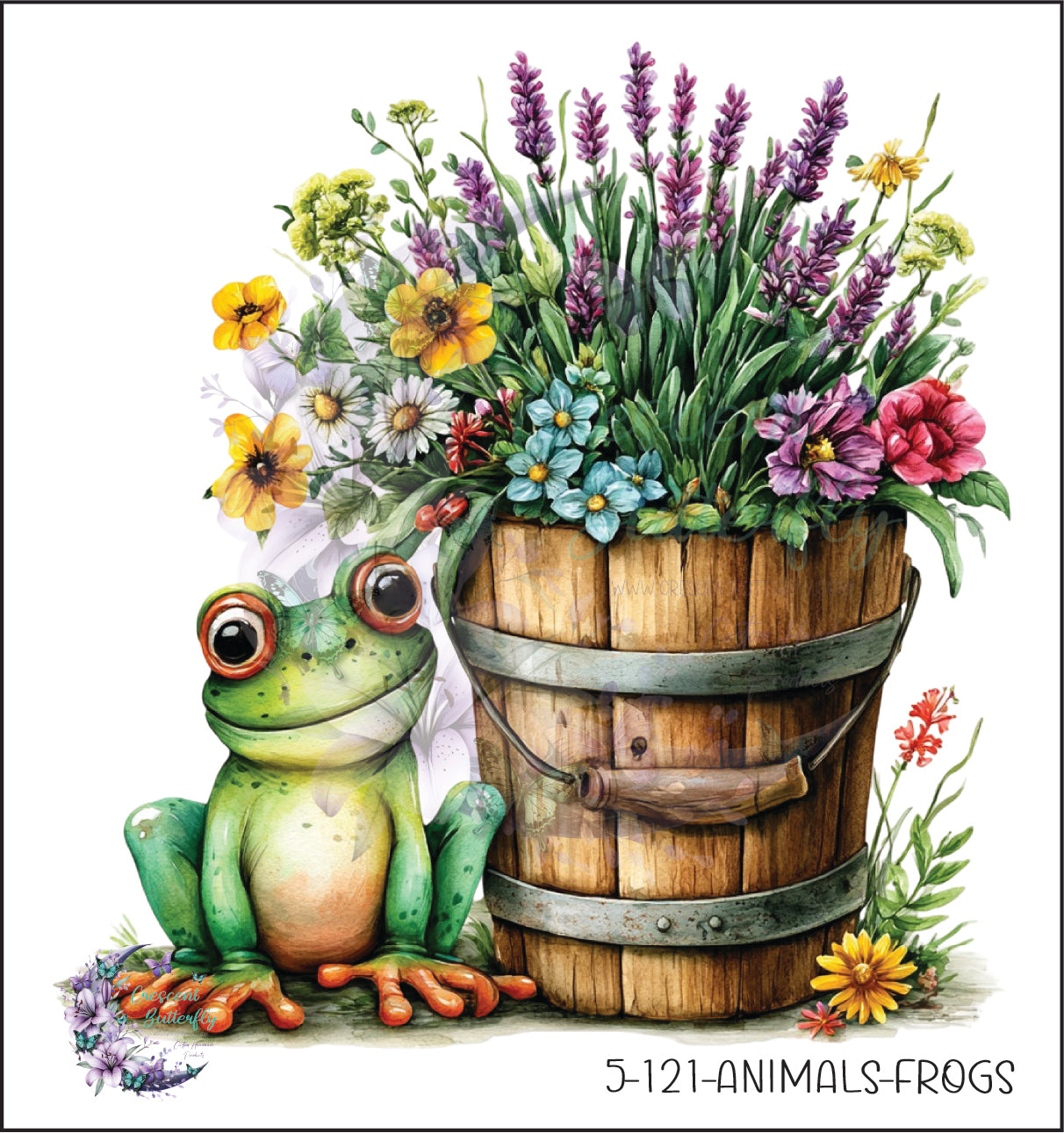 5-121-Animals-Frogs UV DTF Decal