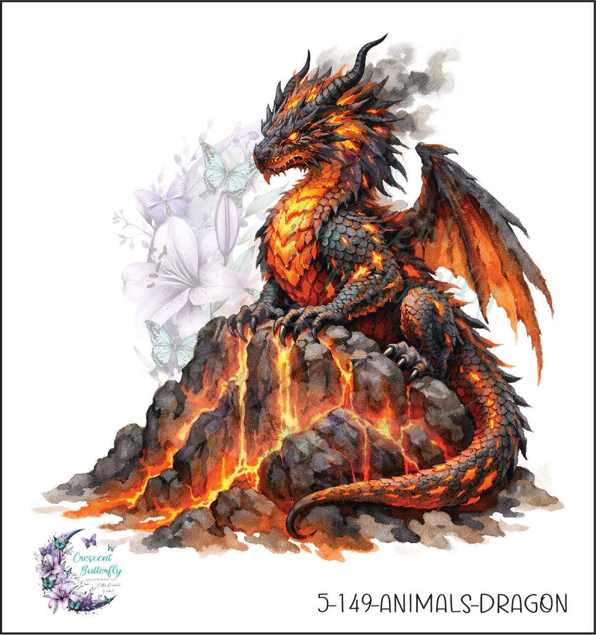 5-149-Animals-Dragon UV DTF Decal