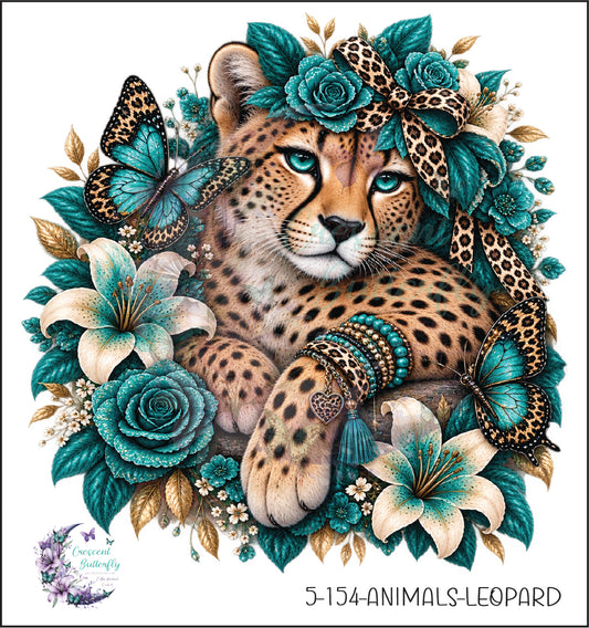 5-154-Animals-Leopard UV DTF Decal