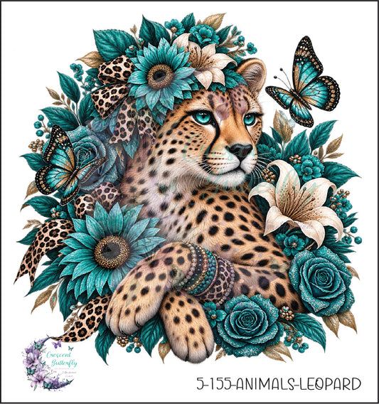 5-155-Animals-Leopard UV DTF Decal