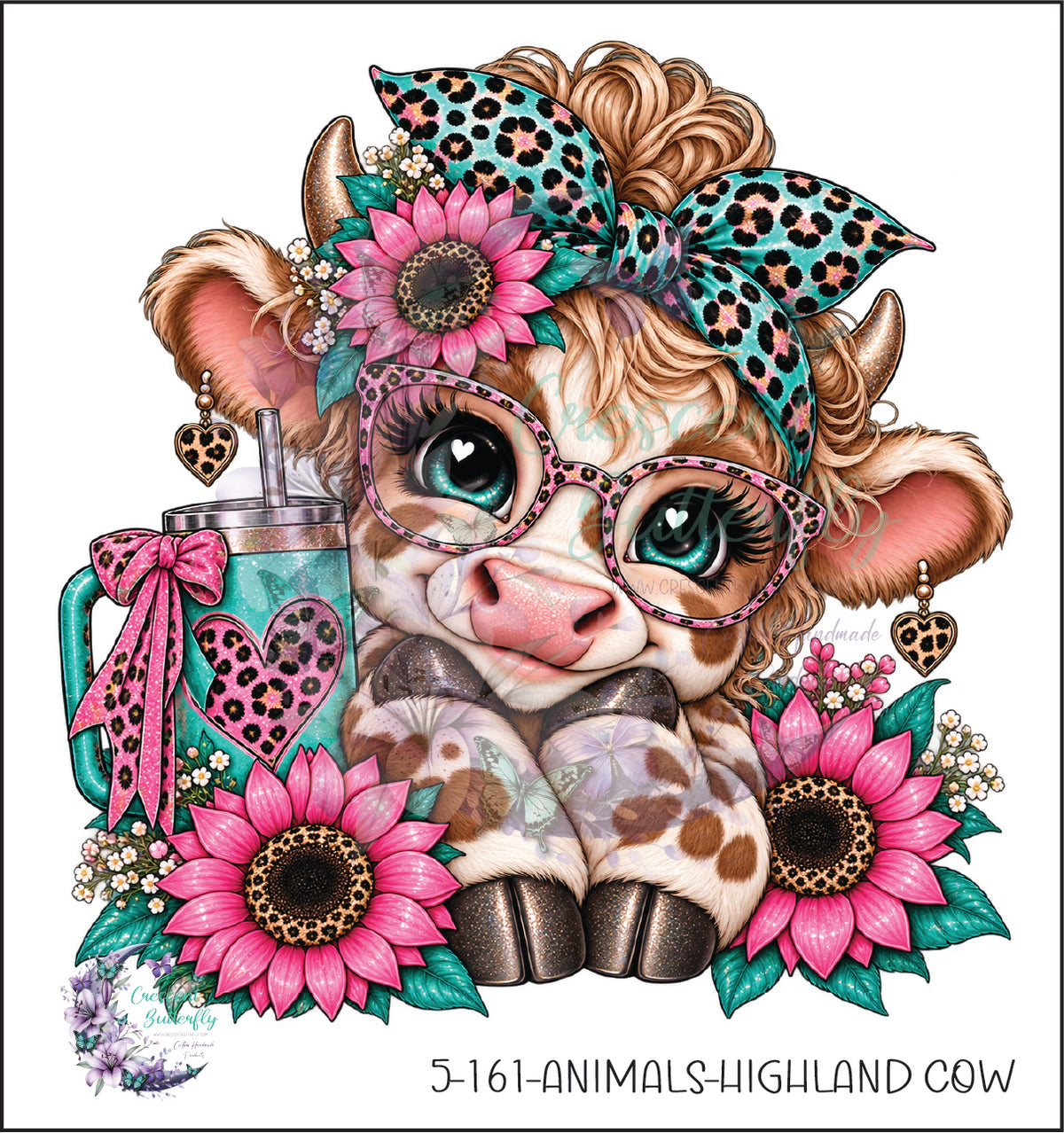 5-161-Animals-Highland Cow UV DTF Decal