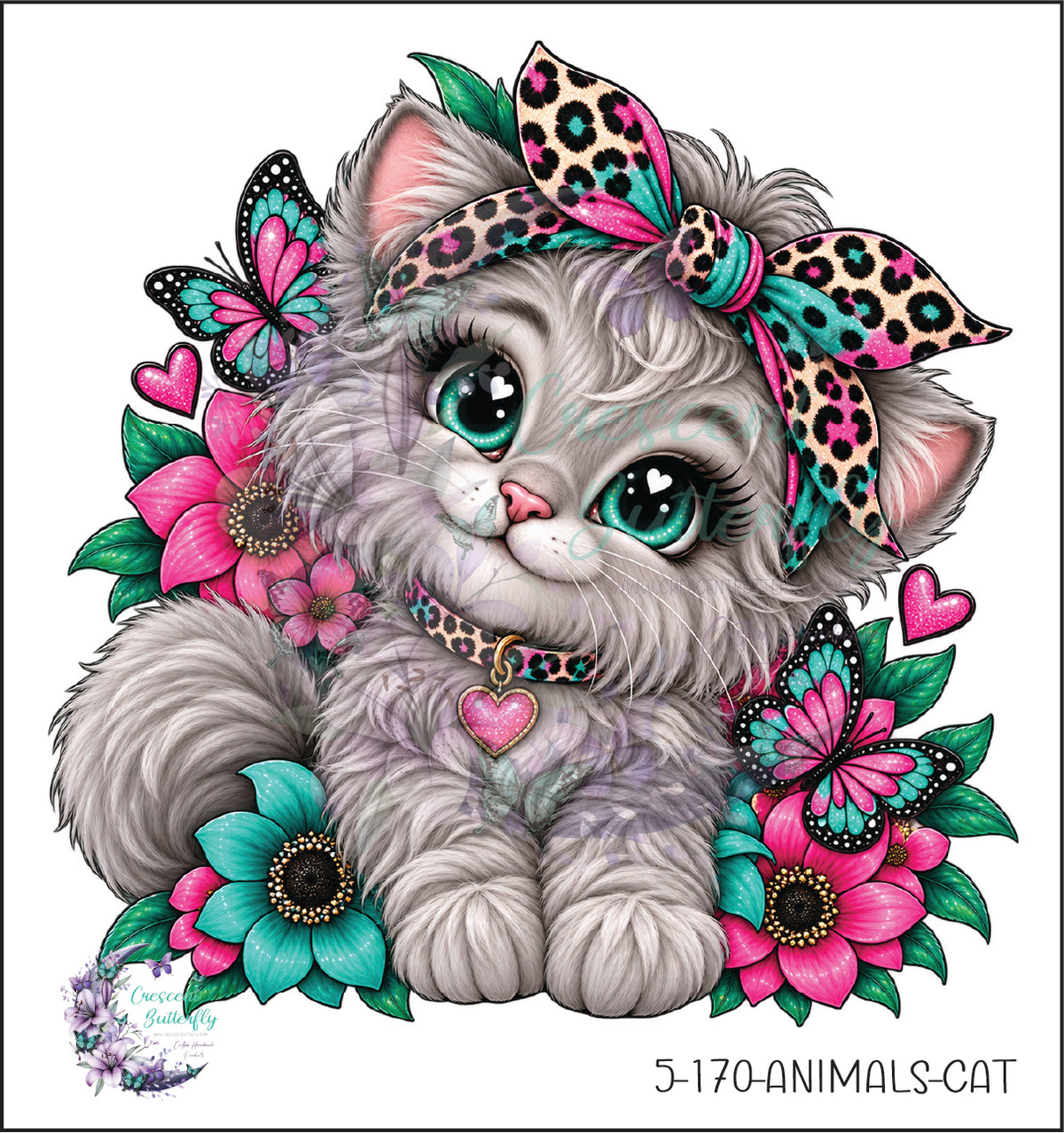 5-170-Animals-Cat UV DTF Decal