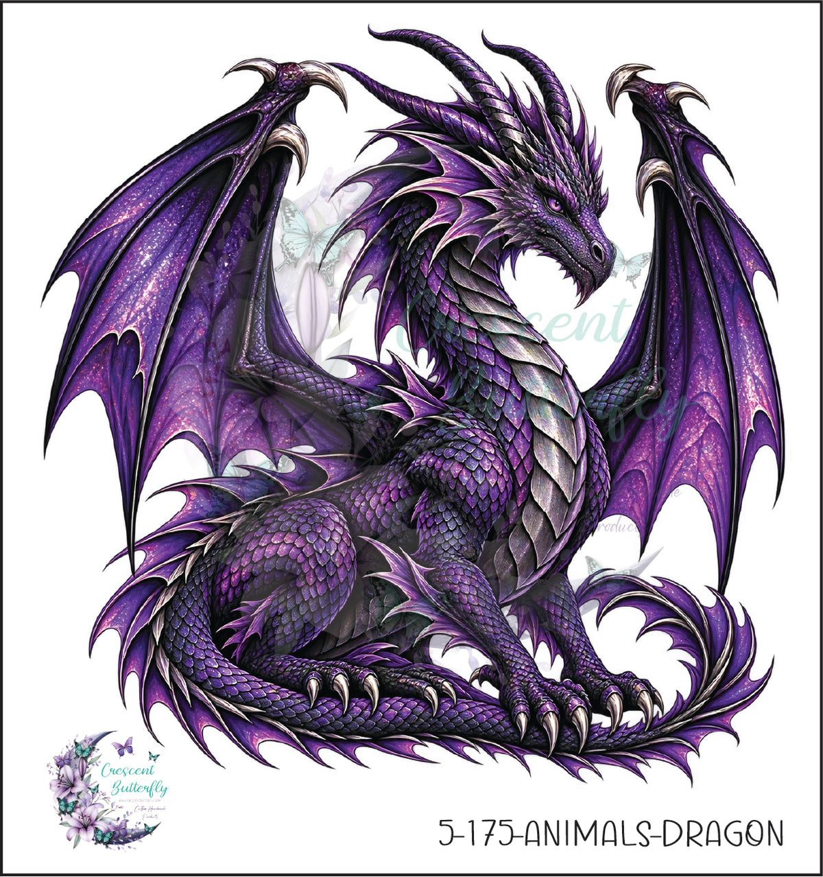 5-175-Animals-Dragon UV DTF Decal