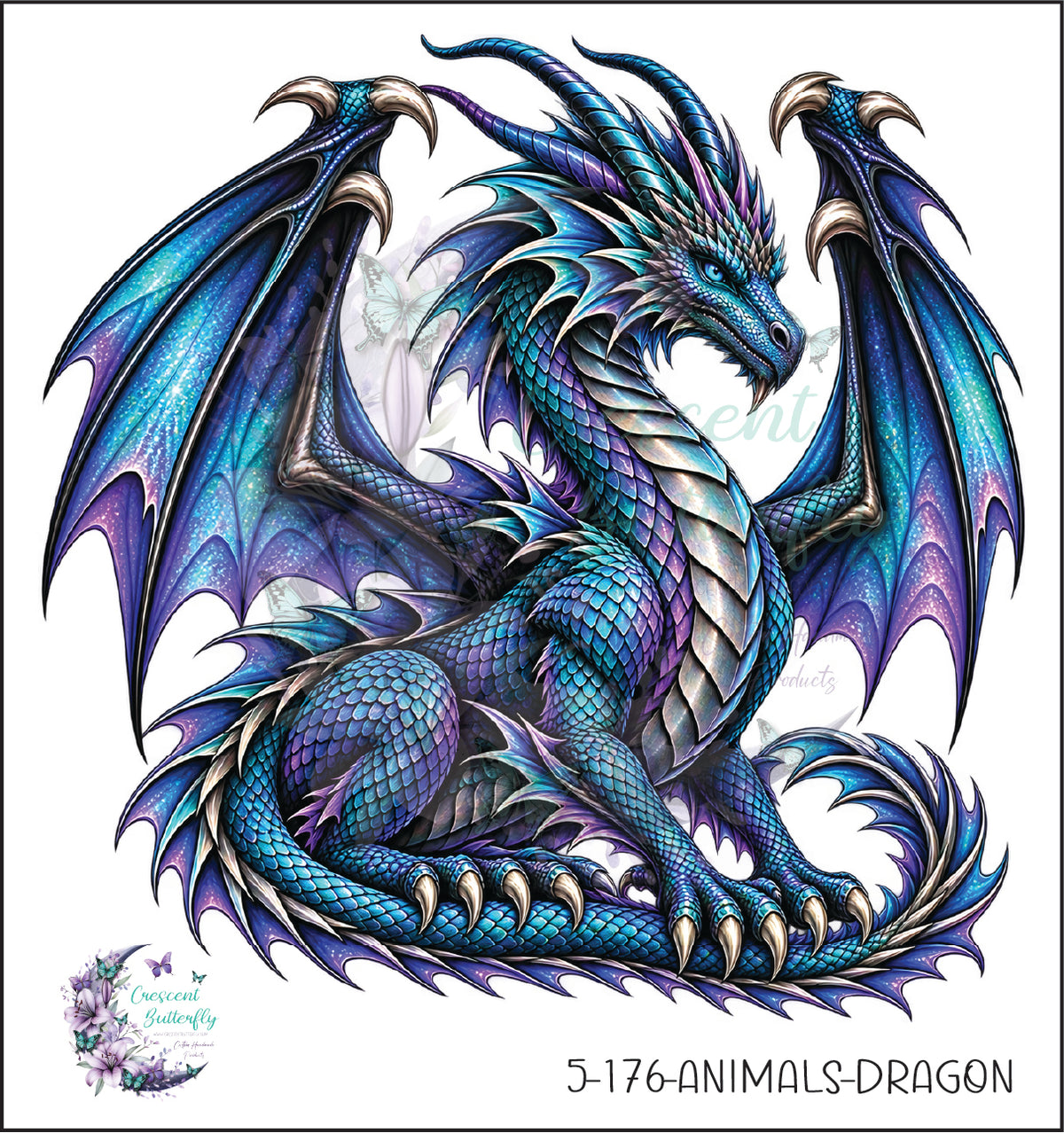 5-176-Animals-Dragon UV DTF Decal