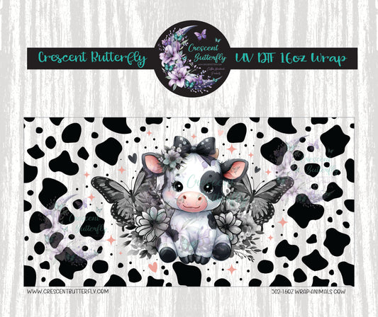 502-16oz Wrap-Animals Cow UV DTF