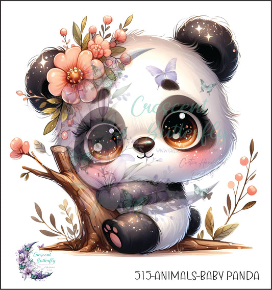 515-Animals-Baby Panda UV DTF Decal